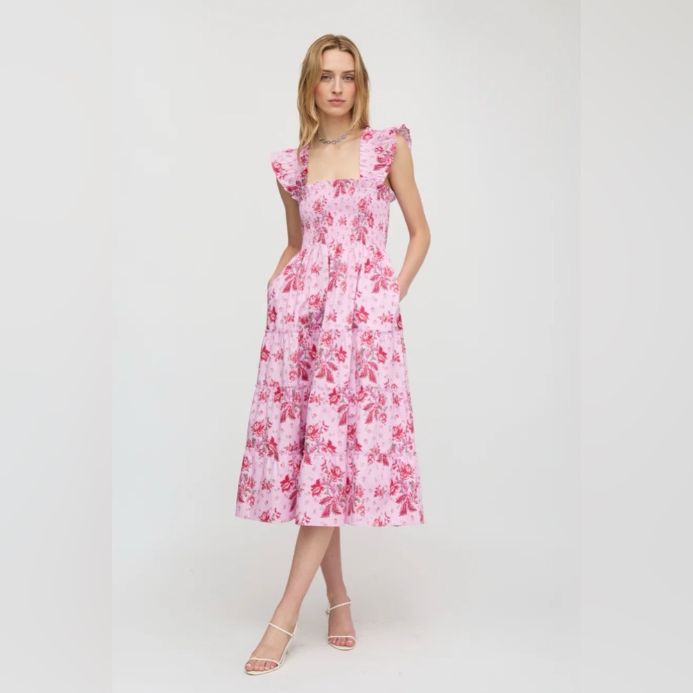 Hill house The Ellie Nap Dress - Pink Delft Bouquet XS